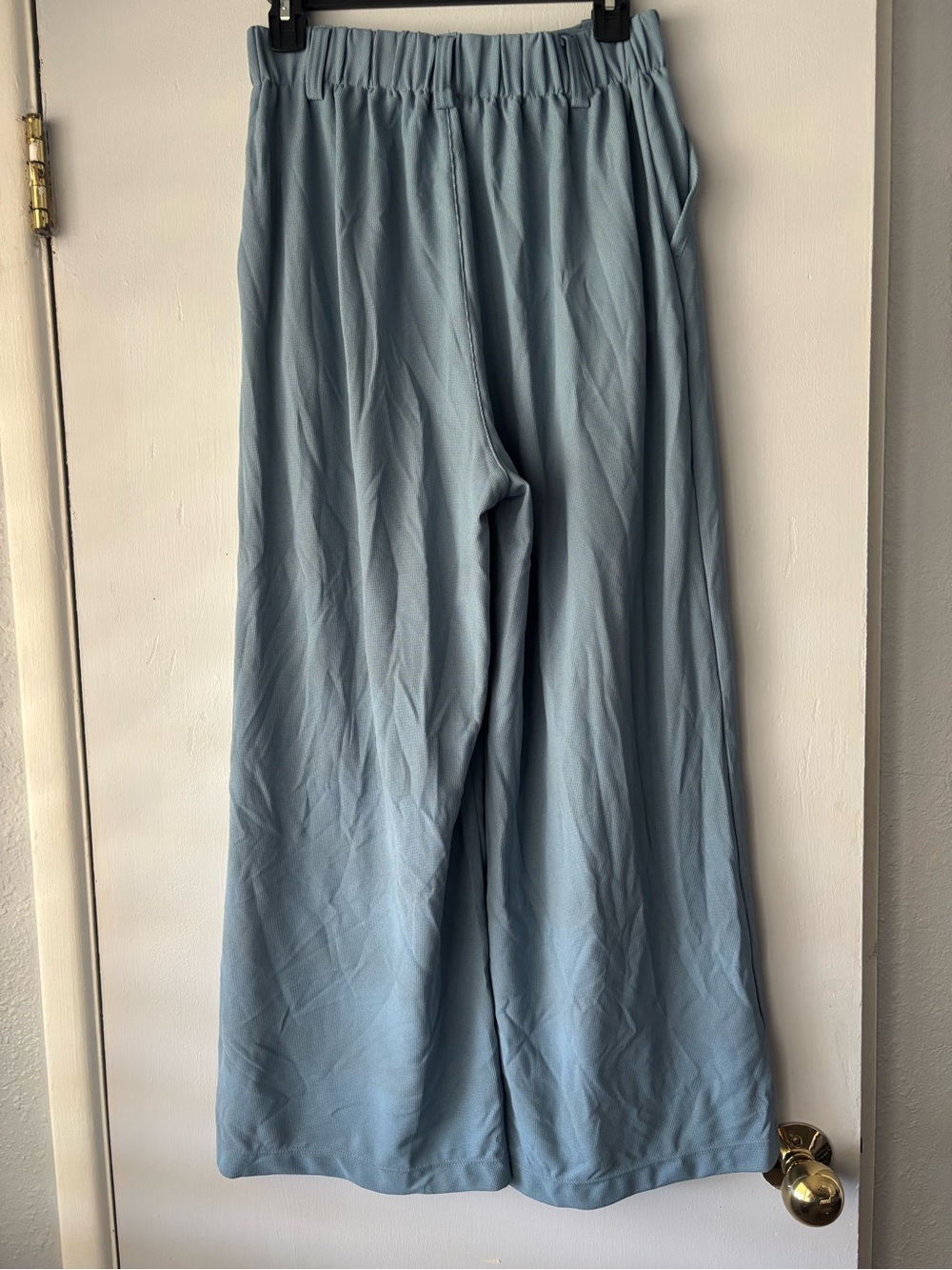 HALARA Wide Leg Pleated Pants in Dusty Blue - Picture 4 of 14